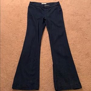 Dark denim flare jeans